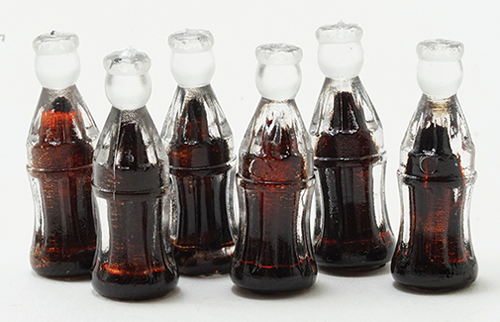 Dollhouse Miniature Soda Bottles, 6/Pk